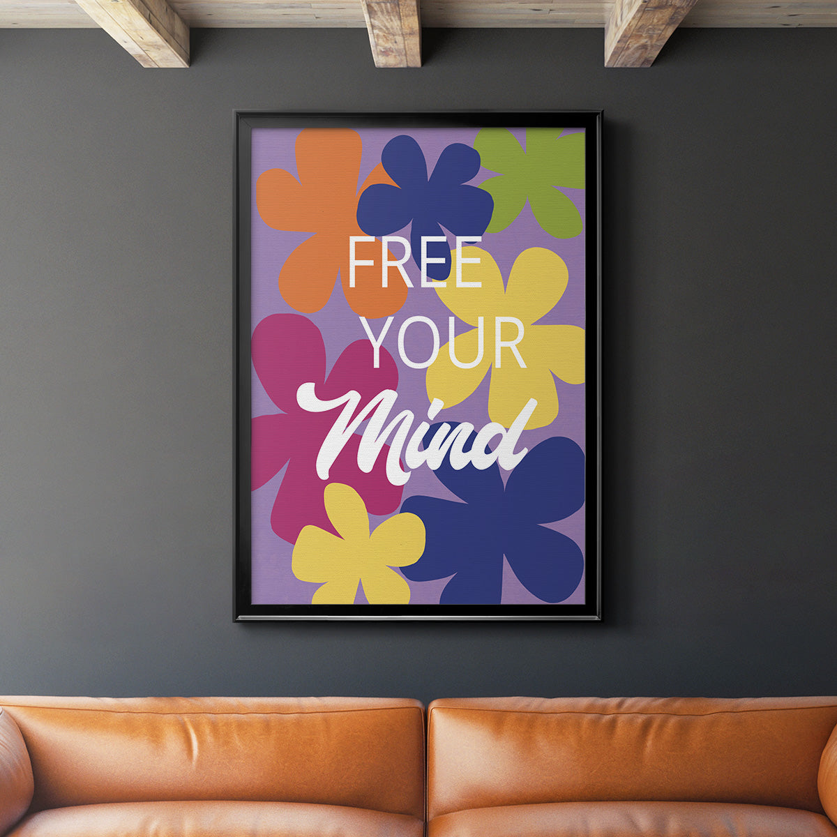 Free Your Mind - Modern Framed Canvas Print