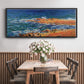 The 'Big Blue' Sea in Antibes, 1888 - Floater Framed Canvas Print