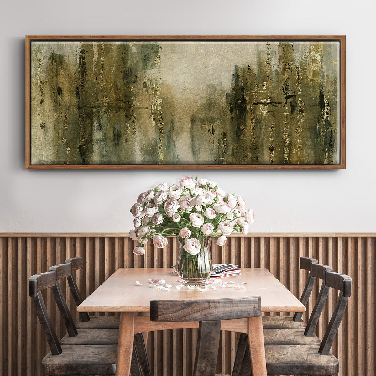 Gold City Shine - Floater Framed Canvas Print