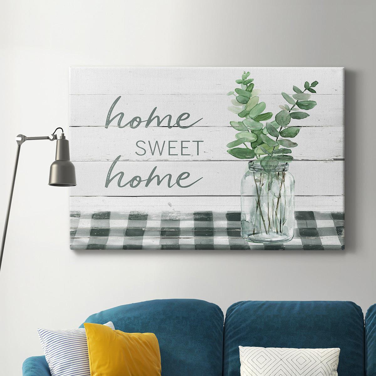 Eucalyptus Home Sweet Home Premium Gallery Wrapped Canvas - Ready to Hang