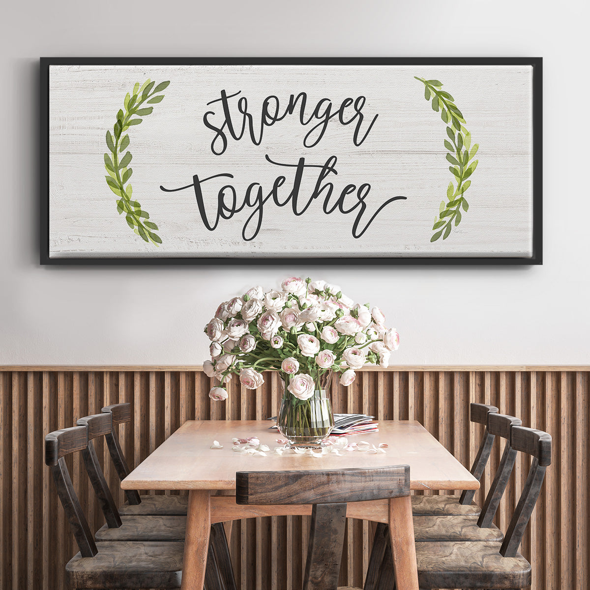 Stronger Together - Floater Framed Canvas Print
