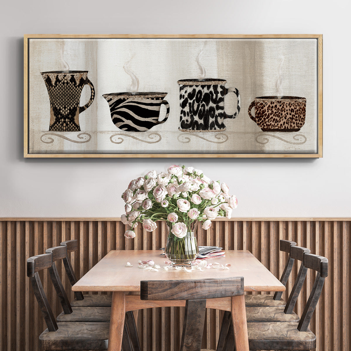 Coffee Skins II - Floater Framed Canvas Print