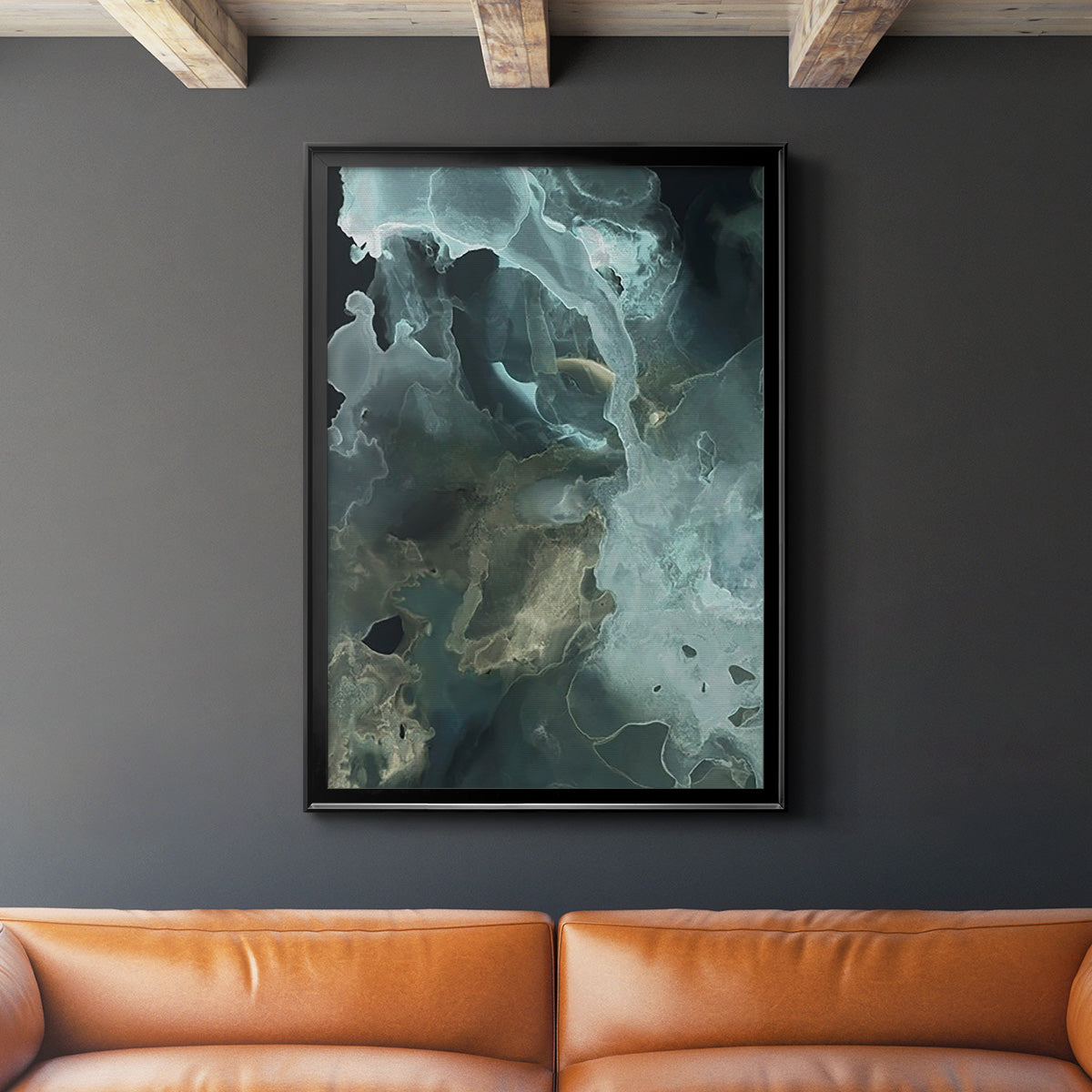 Gilded Spector II - Modern Framed Canvas Print