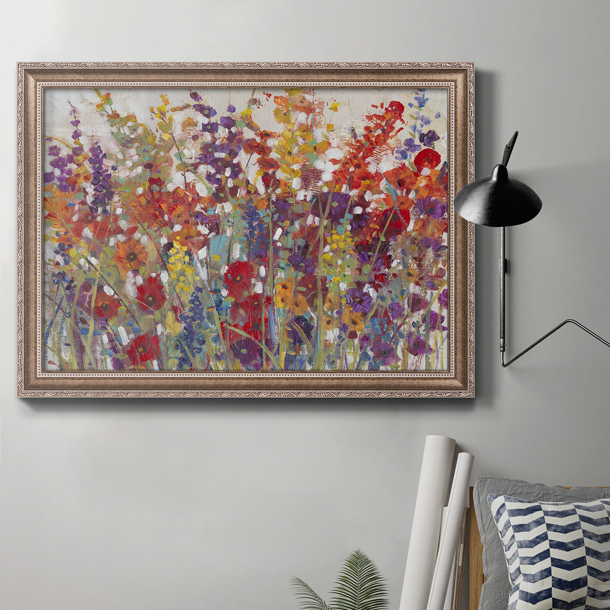 Variety of Flowers II Premium Framed Canvas- Ready to Hang