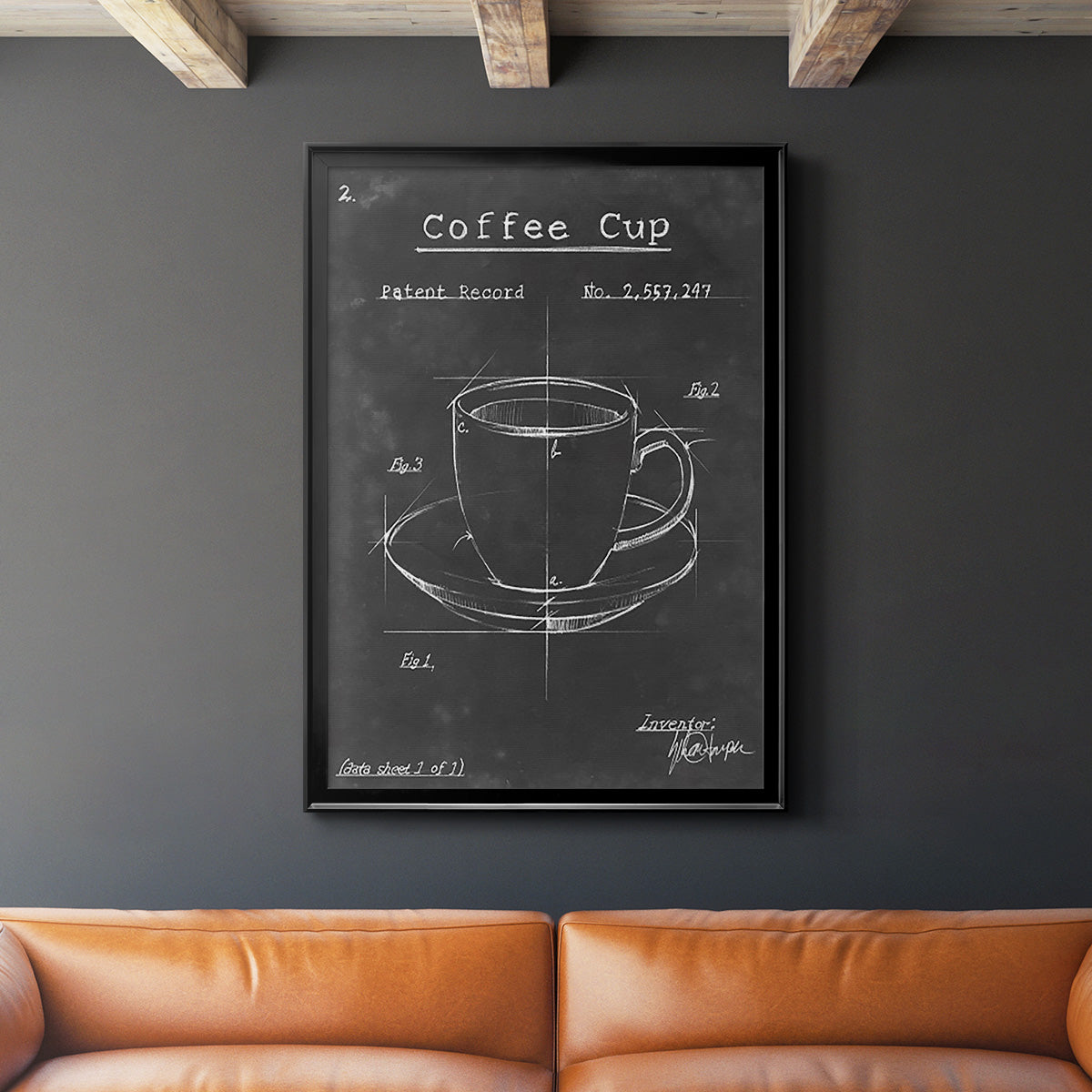 Morning Routine II - Modern Framed Canvas Print