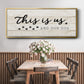 This is Us and the Dog - Floater Framed Canvas Print
