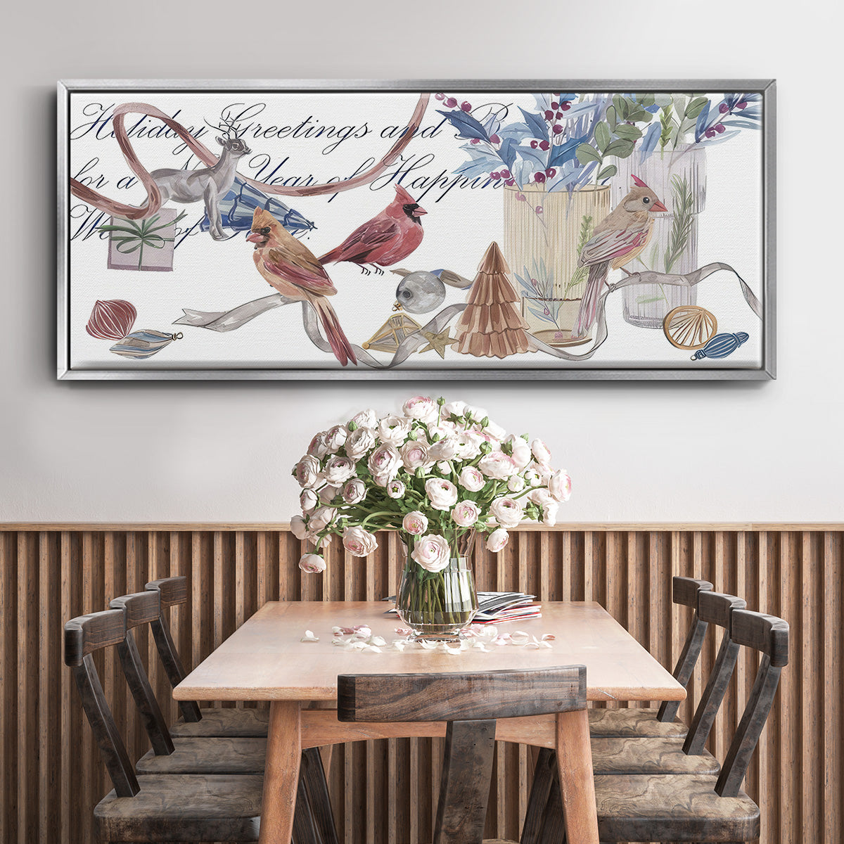 Warm Wishes Collection D - Floater Framed Canvas Print