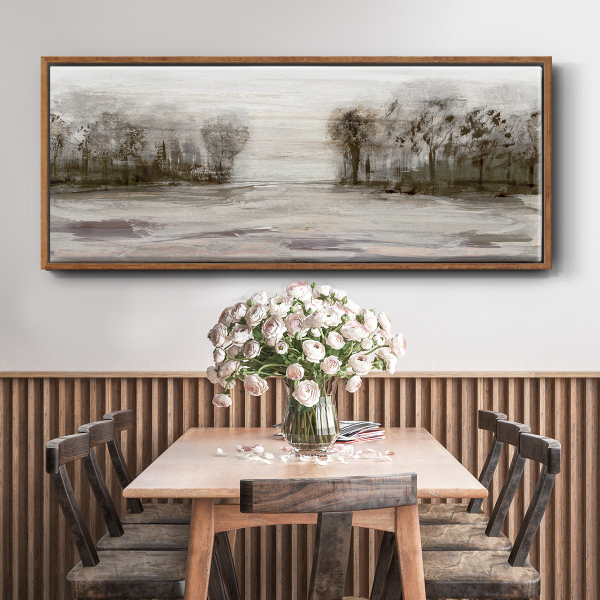Near Graham Mountain - Floater Framed Canvas Print