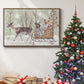 Christmas Time Collection A - Framed Gallery Wrapped Canvas in Floating Frame