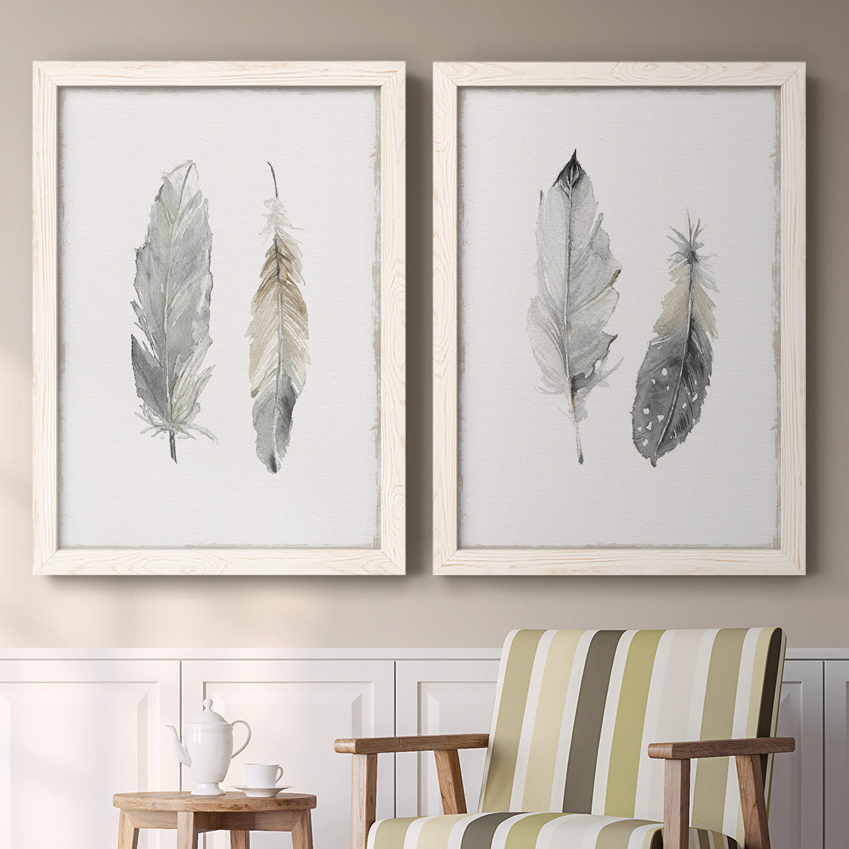 Flight of Fancy I - Premium Framed Canvas 2 Piece Set - Ready to Hang