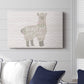 Floral Llama - Canvas Art Print