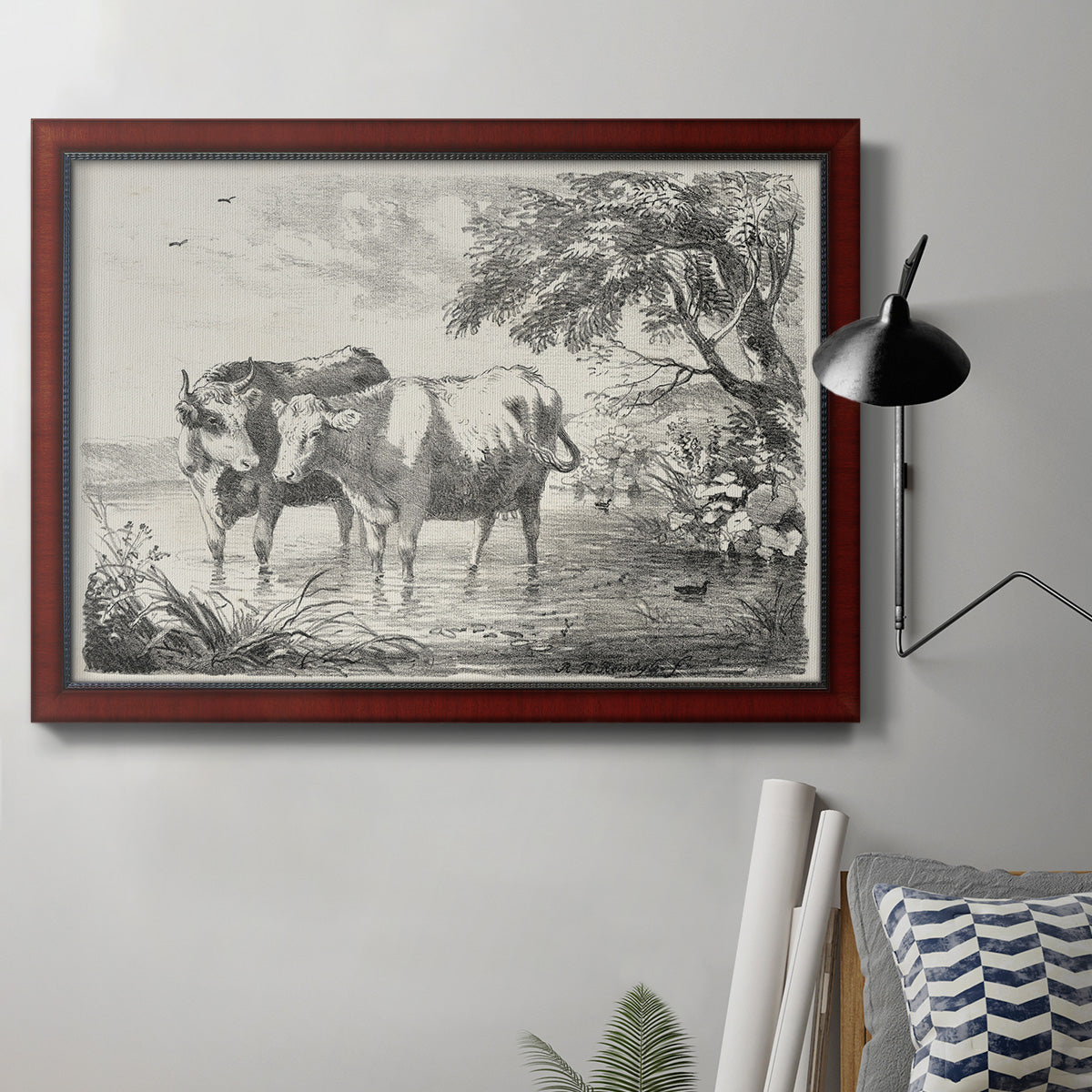 Rural Charms II Premium Framed Canvas- Ready to Hang