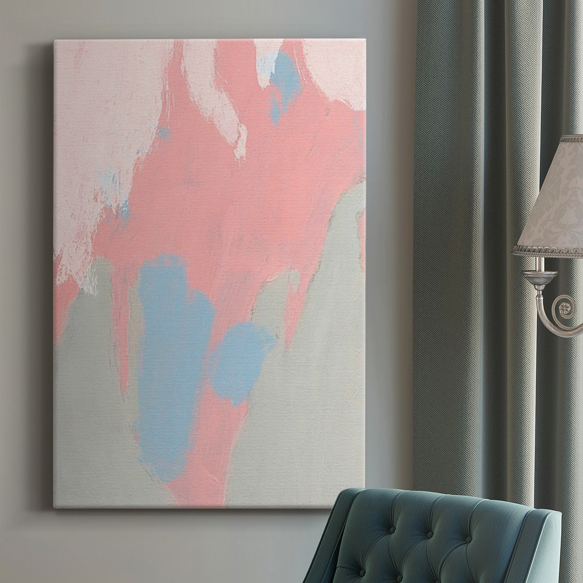 Blushing Abstract III - Canvas Art Print