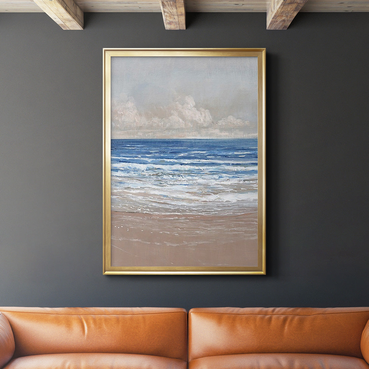 Stress-Free II - Modern Framed Canvas Print