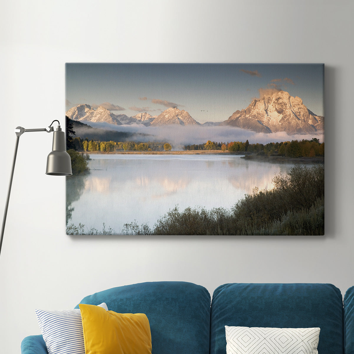 Snake River Fog Premium Gallery Wrapped Canvas - Ready to Hang