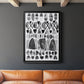 Grey Arches III - Modern Framed Canvas Print