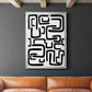 Shuffle II - Modern Framed Canvas Print