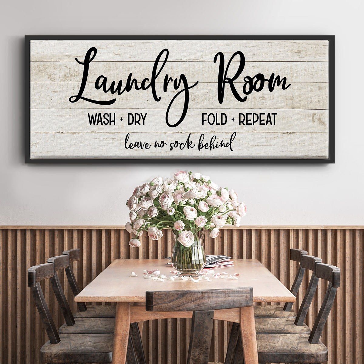 Leave No Sock Behind - Floater Framed Canvas Print