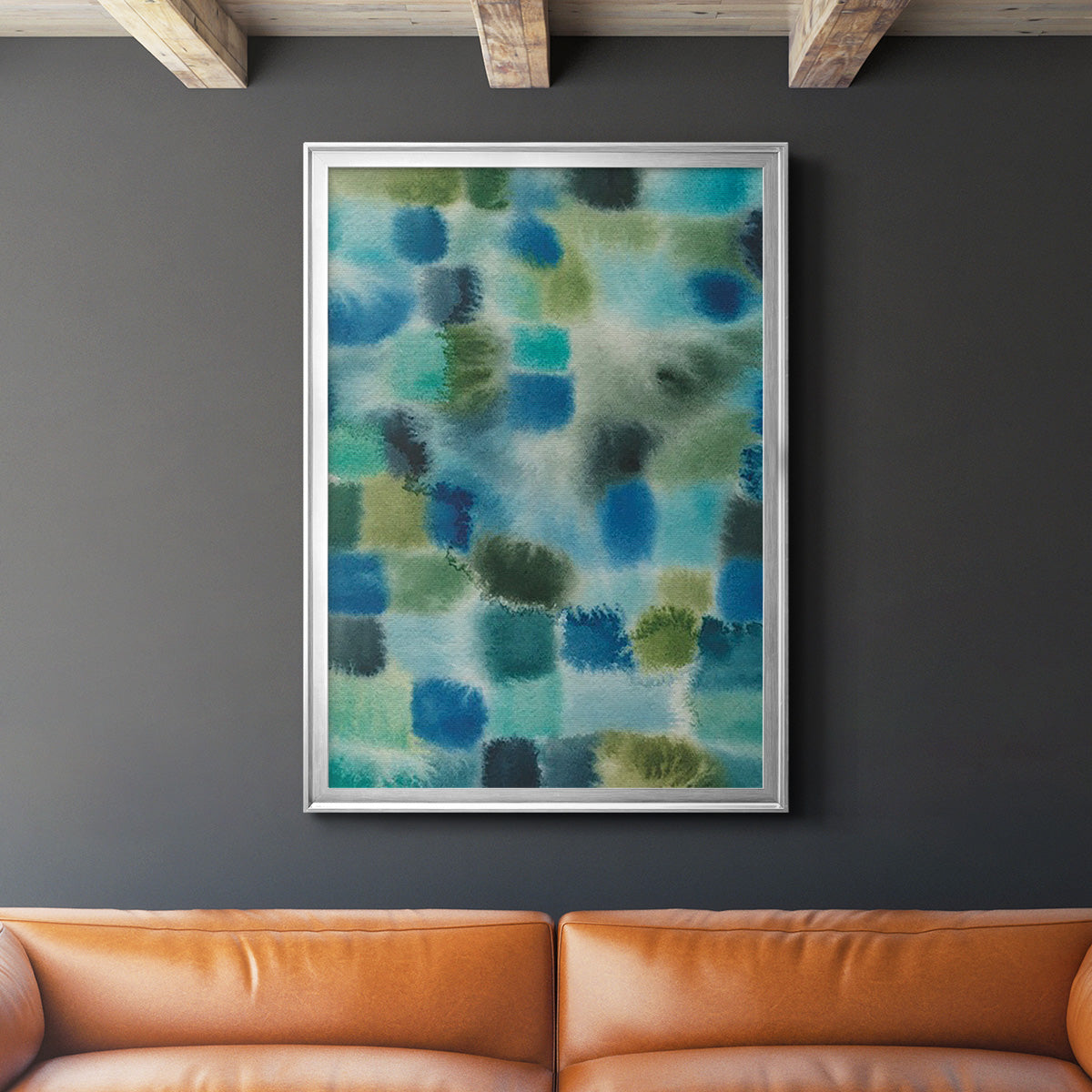 Earthy Plexus I - Modern Framed Canvas Print