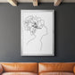 Fashion Floral Sketch I - Modern Framed Canvas Print