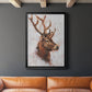 Stag Study II - Modern Framed Canvas Print