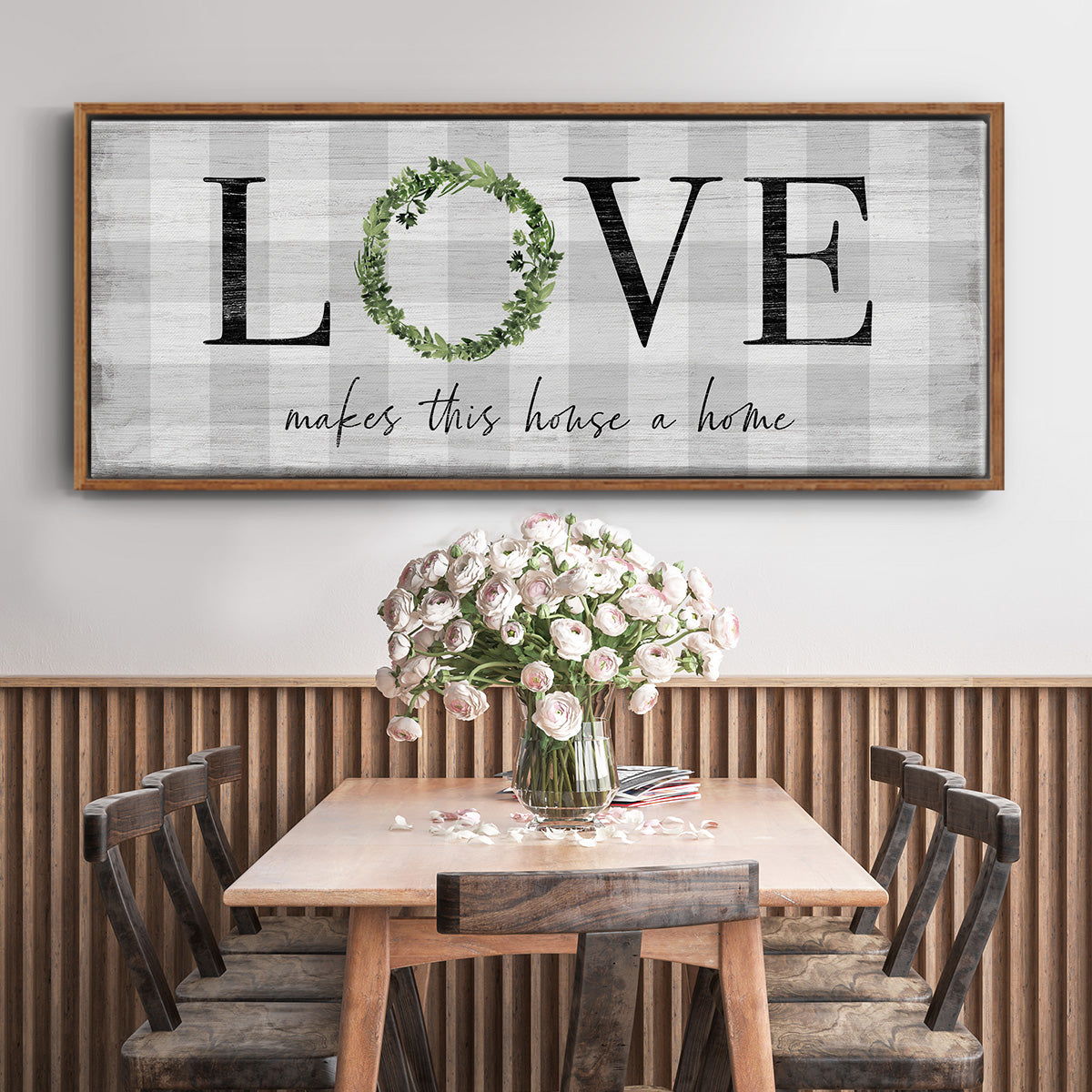 Makes This House A Home - Floater Framed Canvas Print