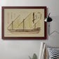 Antique Ship Plan VI Premium Framed Canvas- Ready to Hang