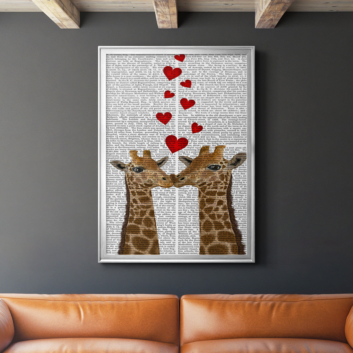 Love is in the Air Collection B - Modern Framed Canvas Print