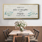 Floral Happily - Floater Framed Canvas Print