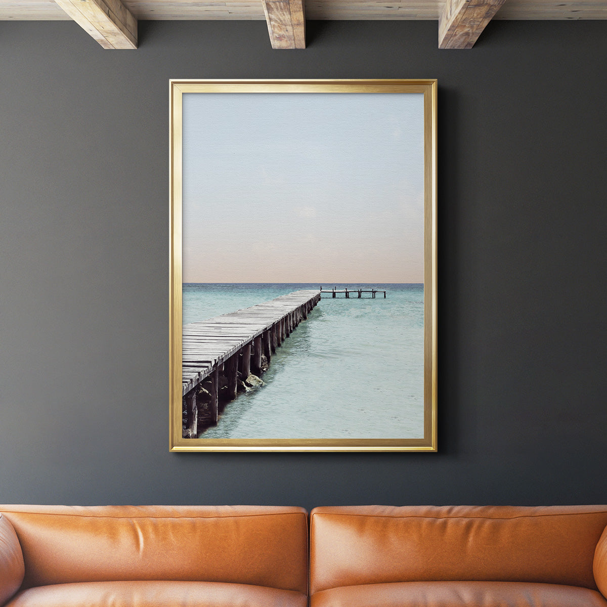 La Playa - Modern Framed Canvas Print