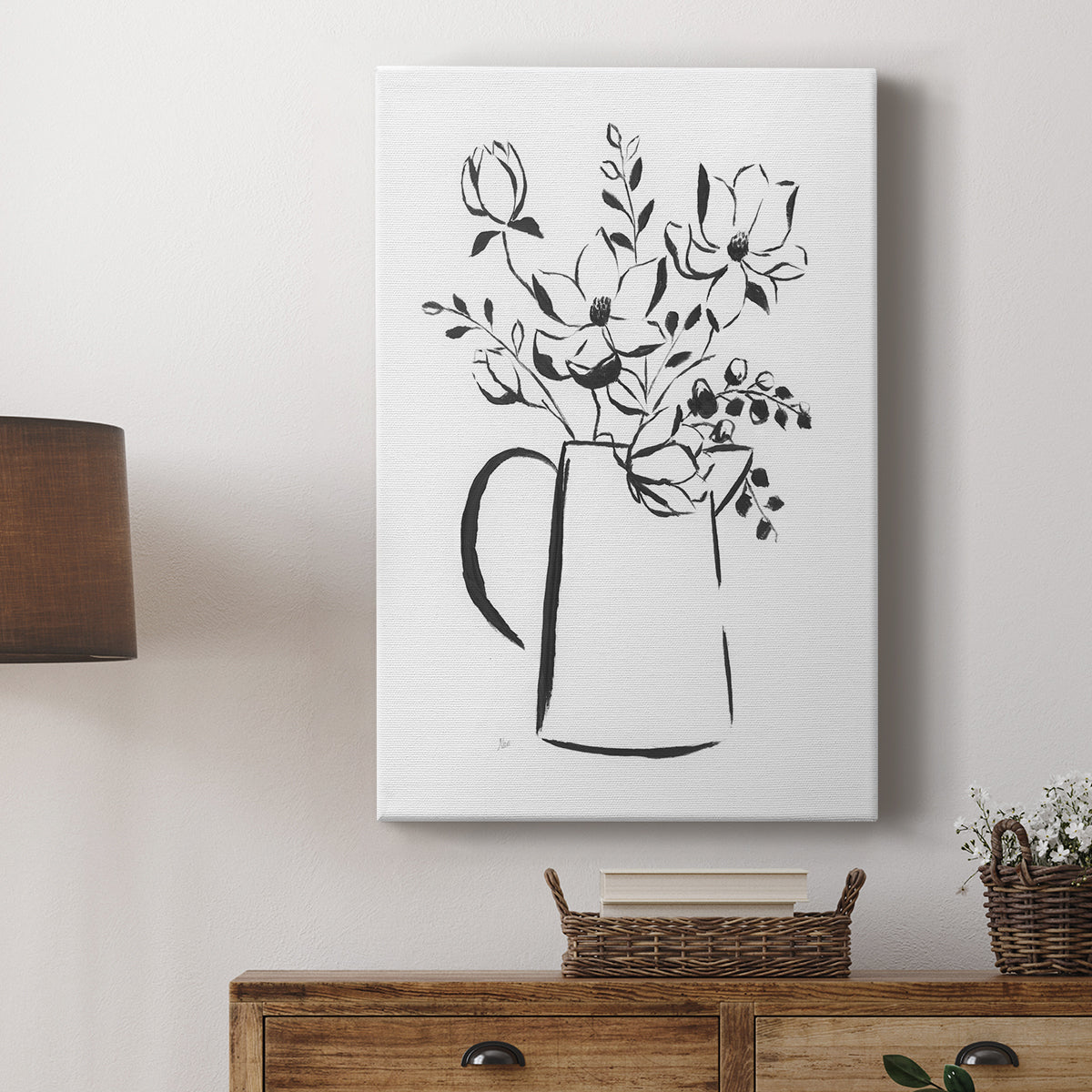 Sketchy Bouquet I - Canvas Art Print