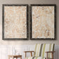 Walnut Damask I - Premium Framed Canvas 2 Piece Set - Ready to Hang