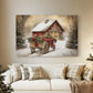 Dawn of Candlelit Village - Canvas Art Print