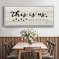 This is Us and the Dog - Floater Framed Canvas Print