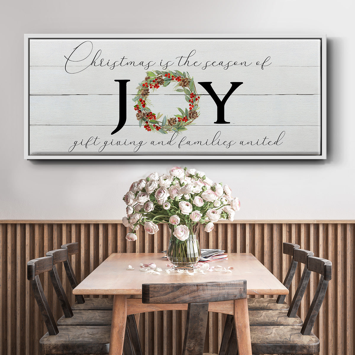Season of Joy - Floater Framed Canvas Print