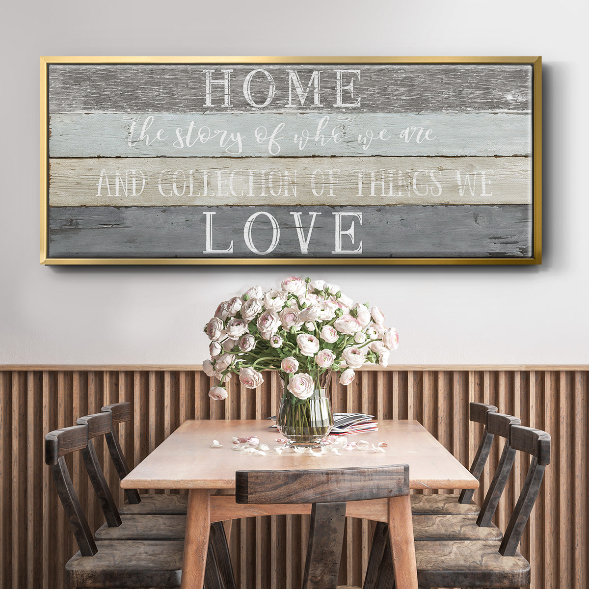 Home Love - Floater Framed Canvas Print
