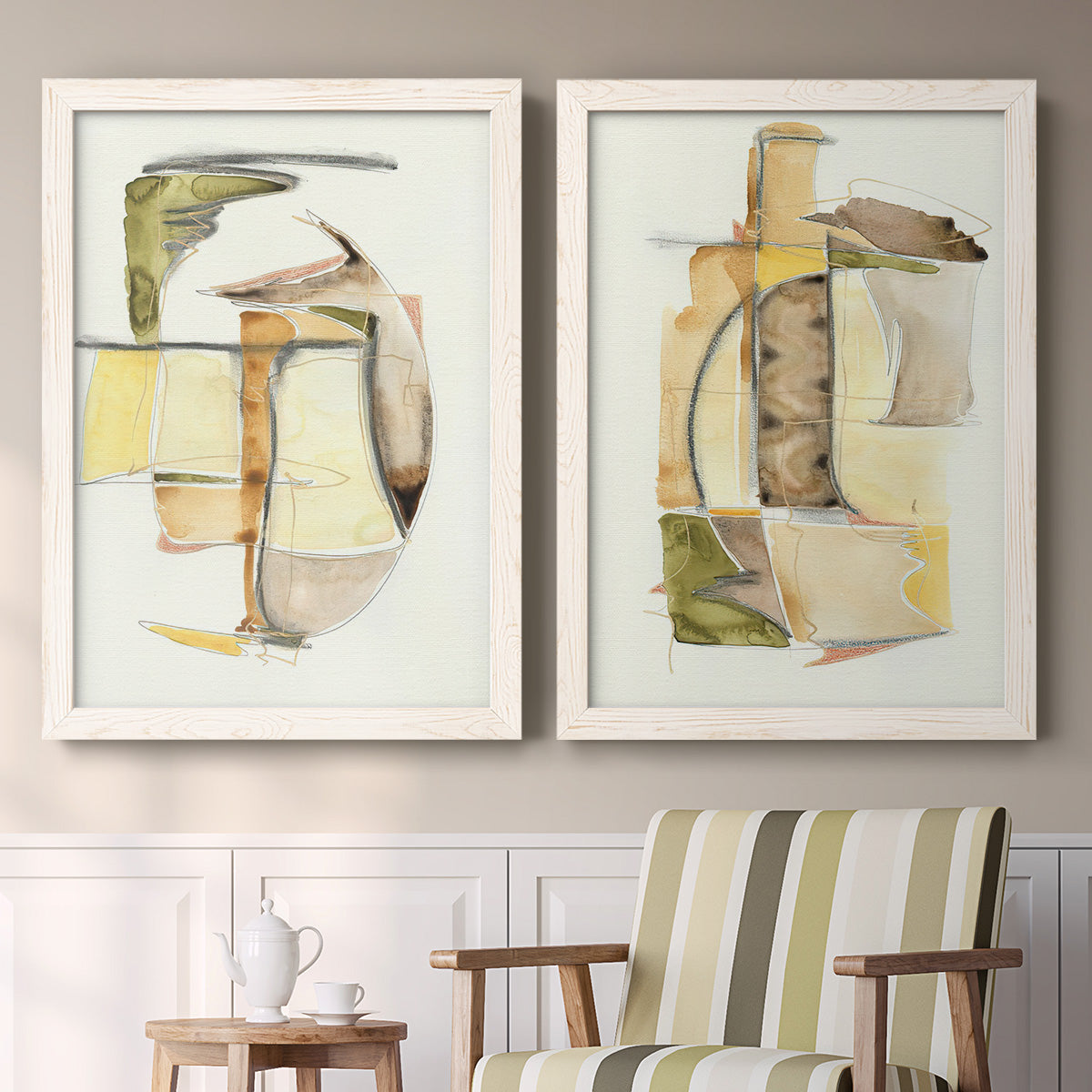 Brown Sugar I - Premium Framed Canvas 2 Piece Set - Ready to Hang