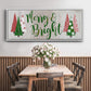 Merry & Bright - Floater Framed Canvas Print