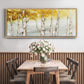 Golden Trees - Floater Framed Canvas Print