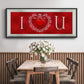 DIY Love Collection H - Floater Framed Canvas Print