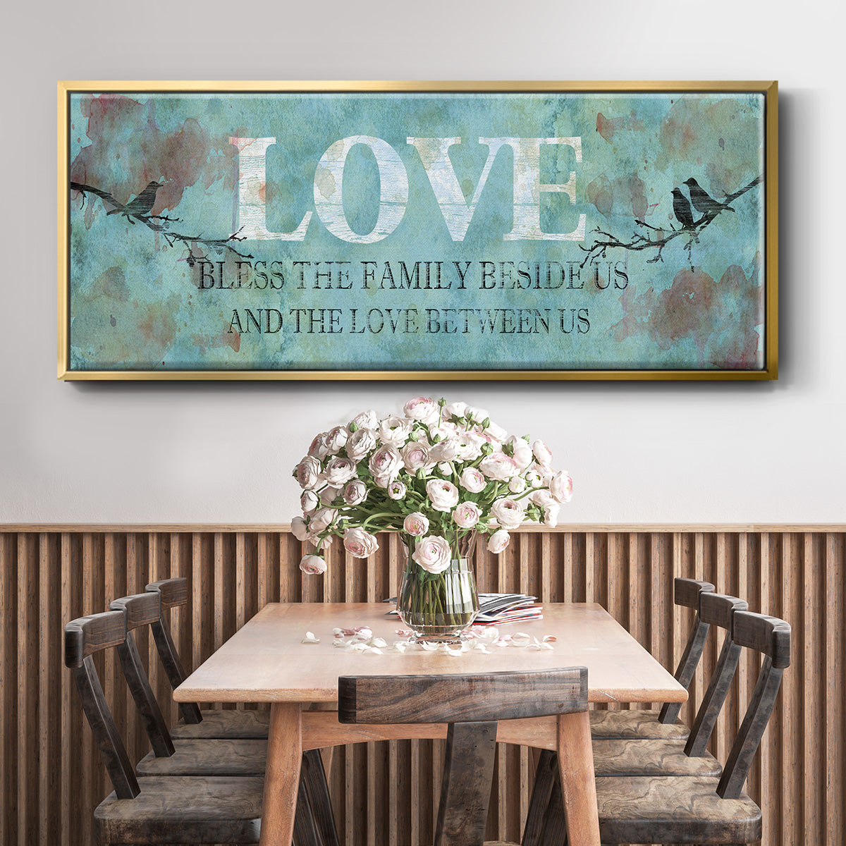 Love Between Us - Floater Framed Canvas Print