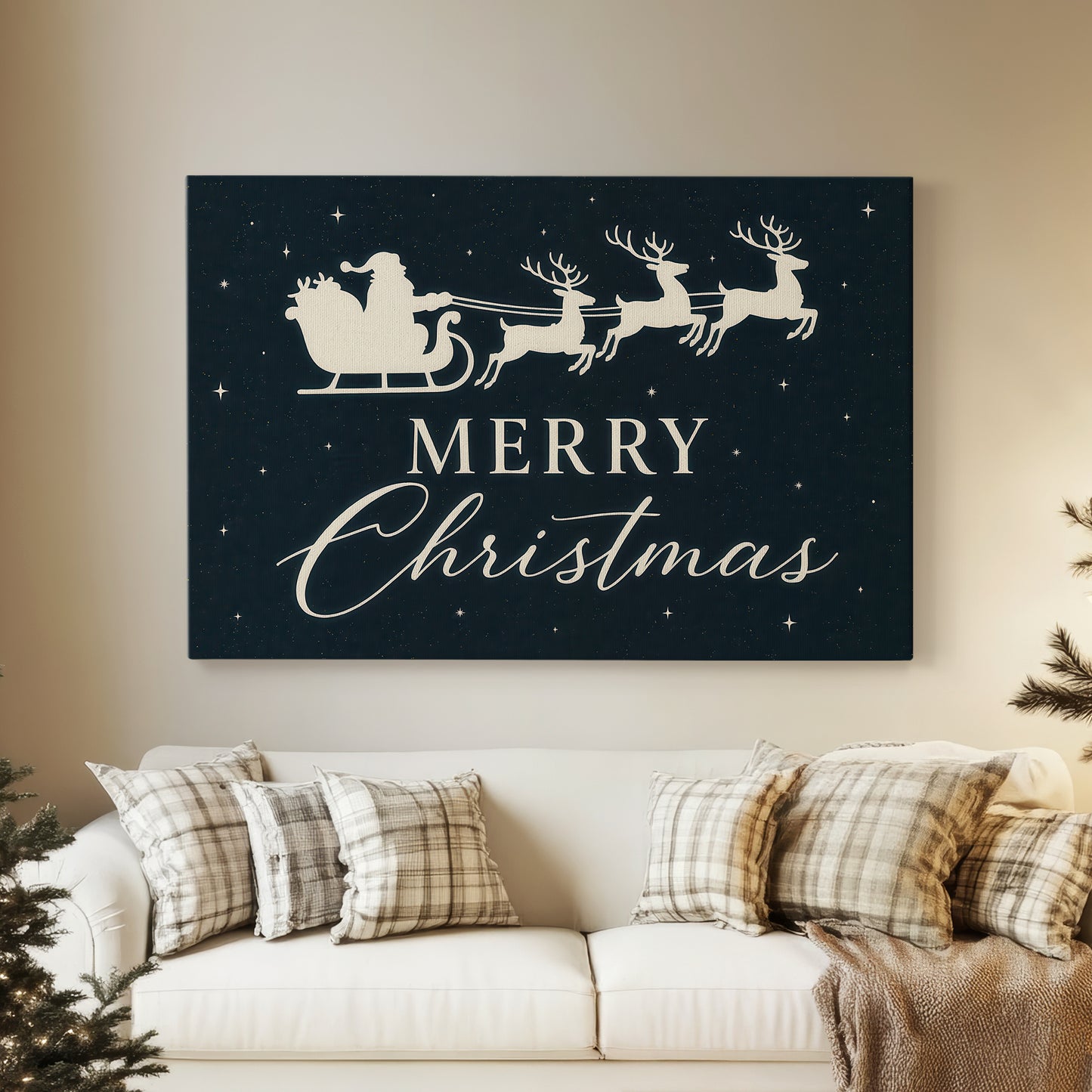 Frosted Bells Square - Canvas Art Print