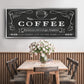 Coffee Everyday - Floater Framed Canvas Print