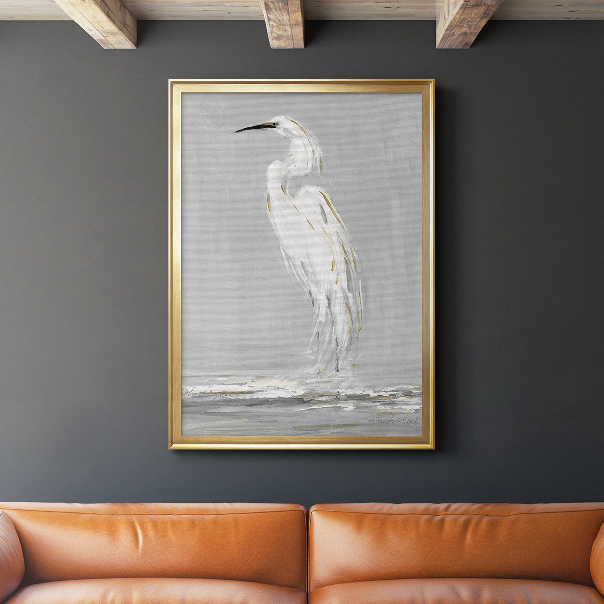 Coast Watching II - Modern Framed Canvas Print