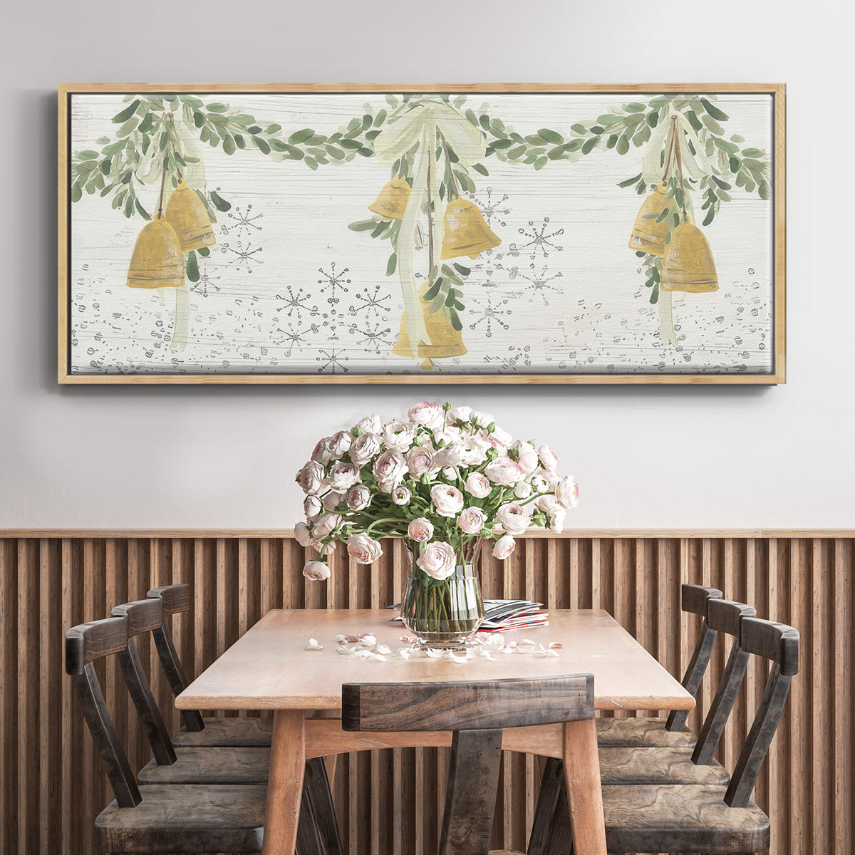 Holiday Bells - Floater Framed Canvas Print