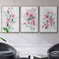 Posy Blooms I - Framed Premium Gallery Wrapped Canvas L Frame 3 Piece Set - Ready to Hang