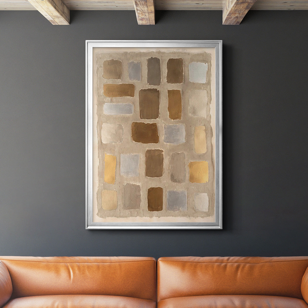 Sand Shaped I - Modern Framed Canvas Print