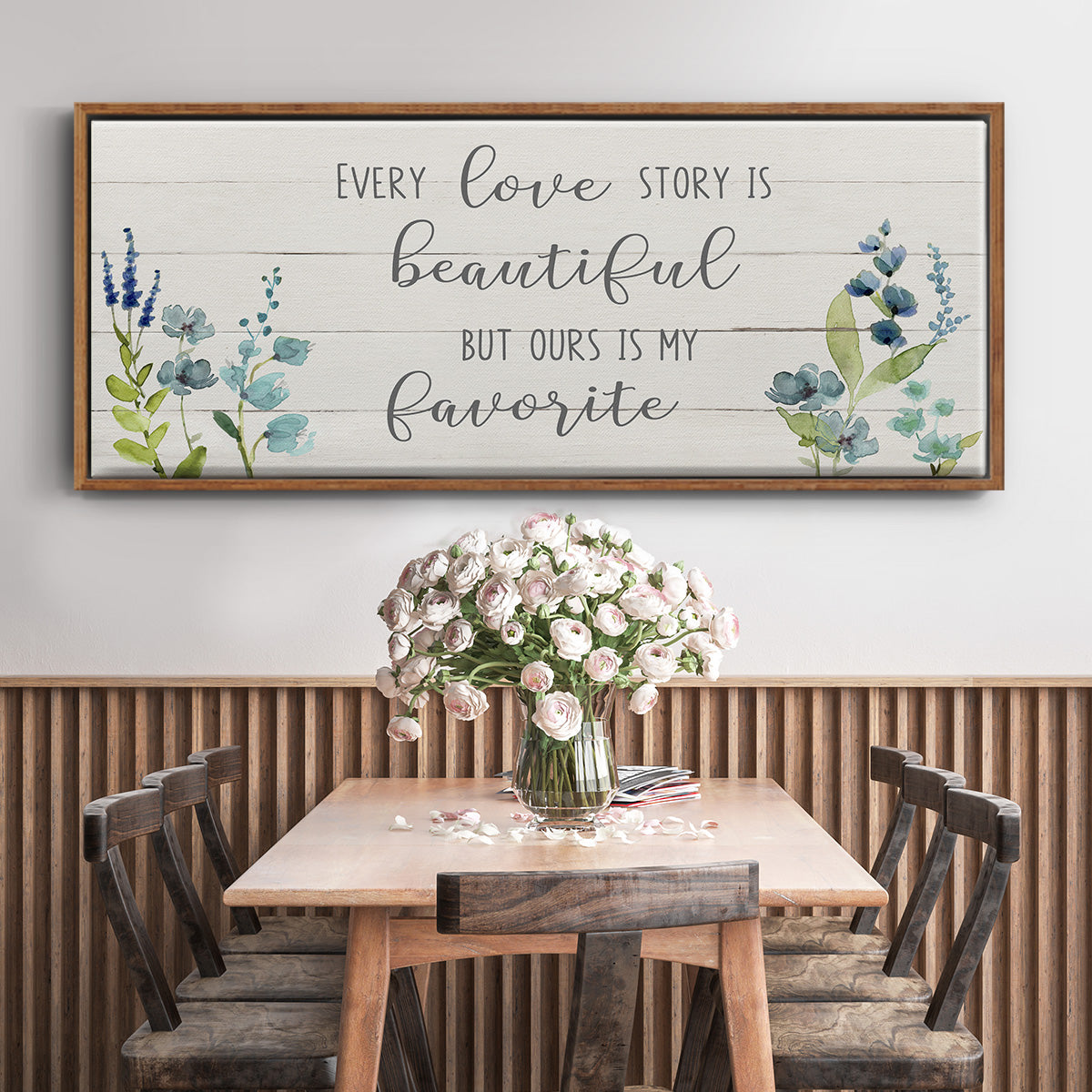 Love Story - Floater Framed Canvas Print