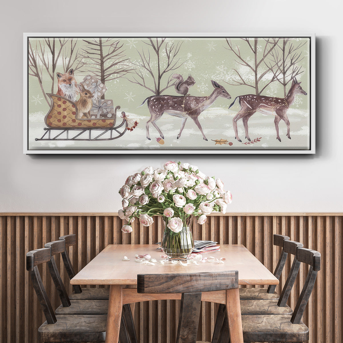 Christmas Time Collection D - Floater Framed Canvas Print