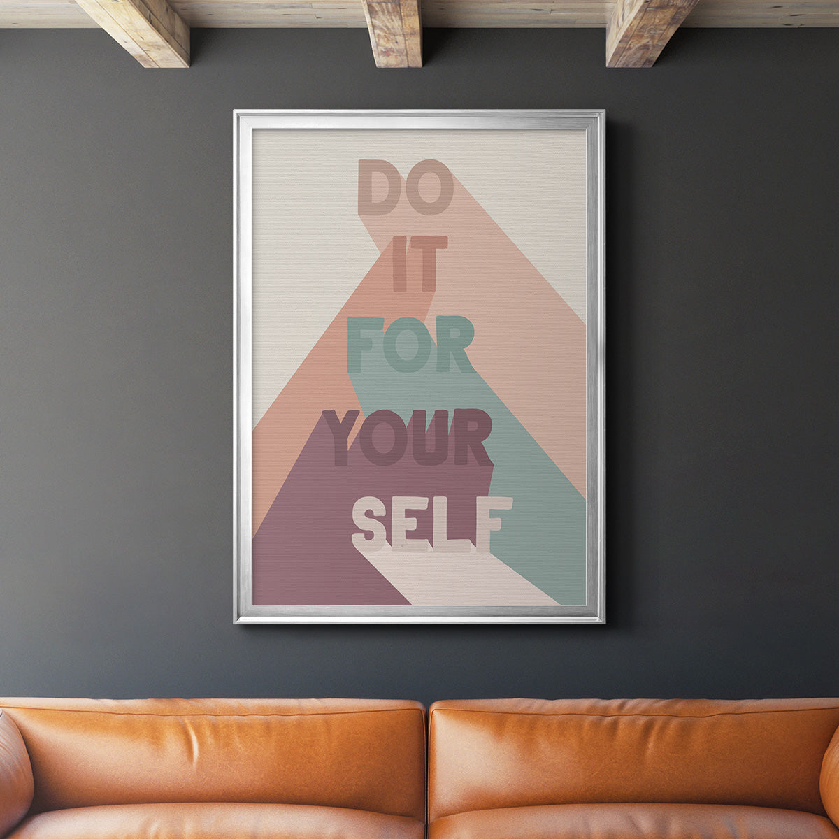 For Yourself - Modern Framed Canvas Print